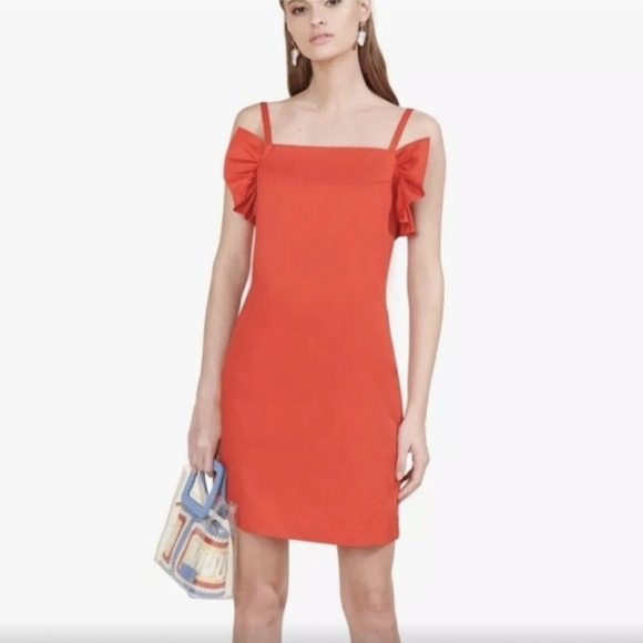 STAUD Harbor Dress Red XS - Picture 7 of 7